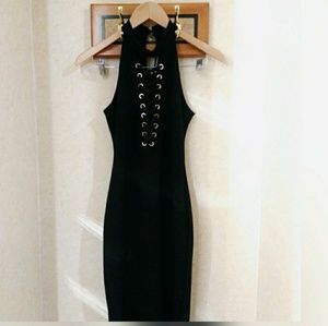 Lace up Little Black Dress